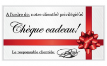 cheque cadeau